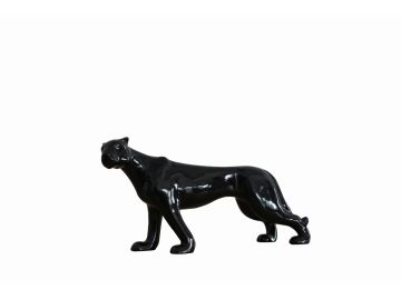 Panther Modern Black Sculpture