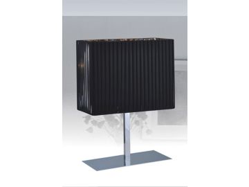 Diane Modern Black and Stainless Steel Table Lamp