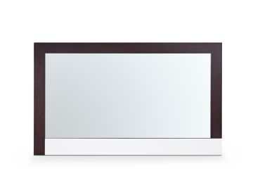 Torino Modern Brown Oak & Grey Mirror