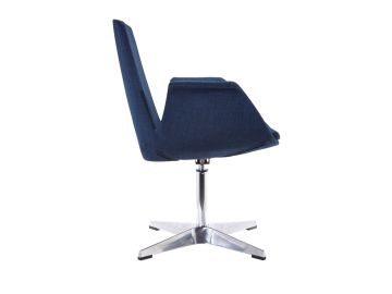 Modrest Dacia Modern Blue Fabric Accent Chair