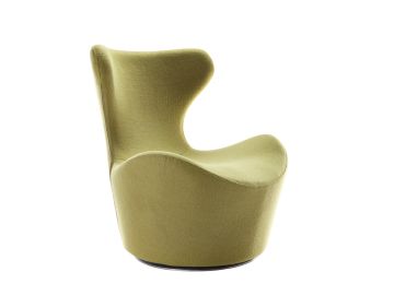 Hadrian Modern Green Fabric Accent Chair