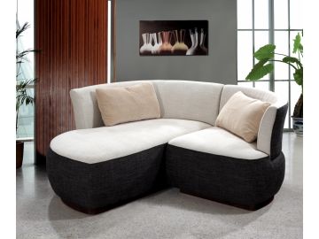 0622 Modern Compact Fabric Sectional Sofa