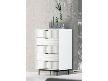 Valencia Contemporary White Chest