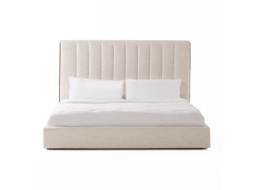 Valhalla - Contemporary White Fabric Bed