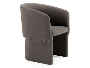 Vassar - Modern Grey Velvet Dining Chair
