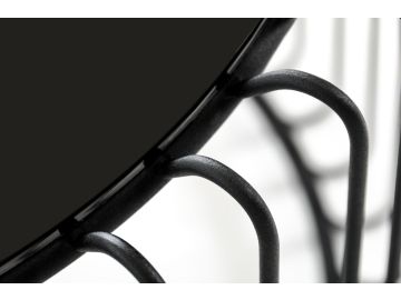 Beacon Contemporary Black Round End Table