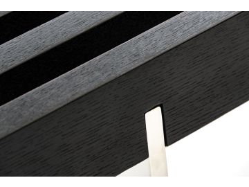 Oxnard Modern Black Ash Dining Bench