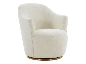 Vera - Modern Sherpa Swivel Accent Chair