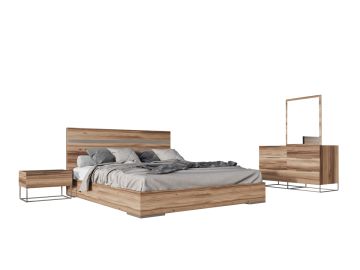 Lorenzo Italian Modern Light Oak Mirror