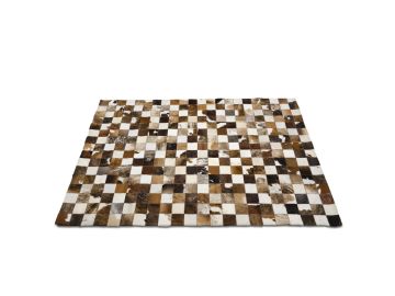 LM-04 Modern 5' x 7' Cowhide Patch Rug
