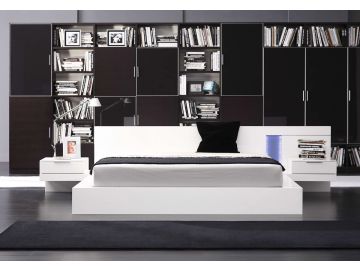 Alaska Lacquer high quality Contemporary low profile Bed
