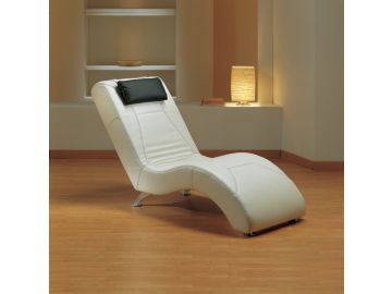 Lamod Italia Viva Modern White Leather Lounge Chaise
