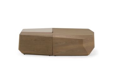 Wasson - Contemporary 4-Piece Buckwheat + Taupe Coffee Table Set