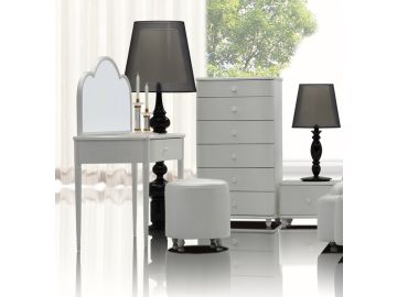 Whelk Modern White Vanity Table