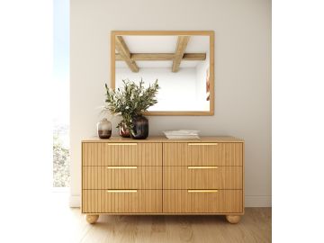 Winters - Modern Natural Oak Mirror