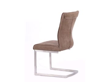 Zane - Modern Brown Fabric Dining Chair (Set of 2)