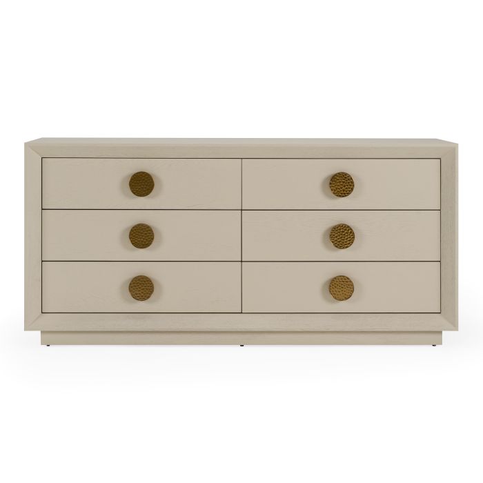 Marjorie - Modern Cream & Brushed Gold Dresser Marjorie - Modern Cream & Brushed Gold Dresser