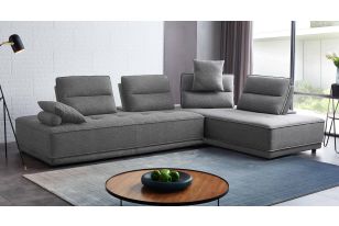 Divani Casa Glendale - Modern Grey Fabric Modular Sectional Sofa