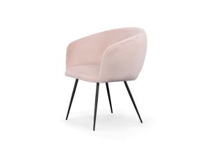 Modrest Luzerne - Modern Pink Velvet Dining Chair