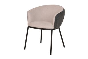 Modrest Nillie - Modern Beige & Grey Dining Armchair