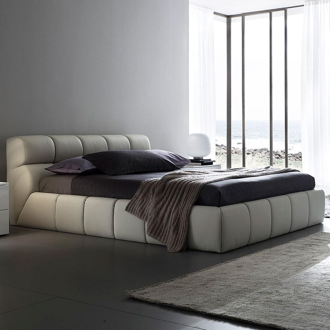 Cloud Beige Modern Platform Bed