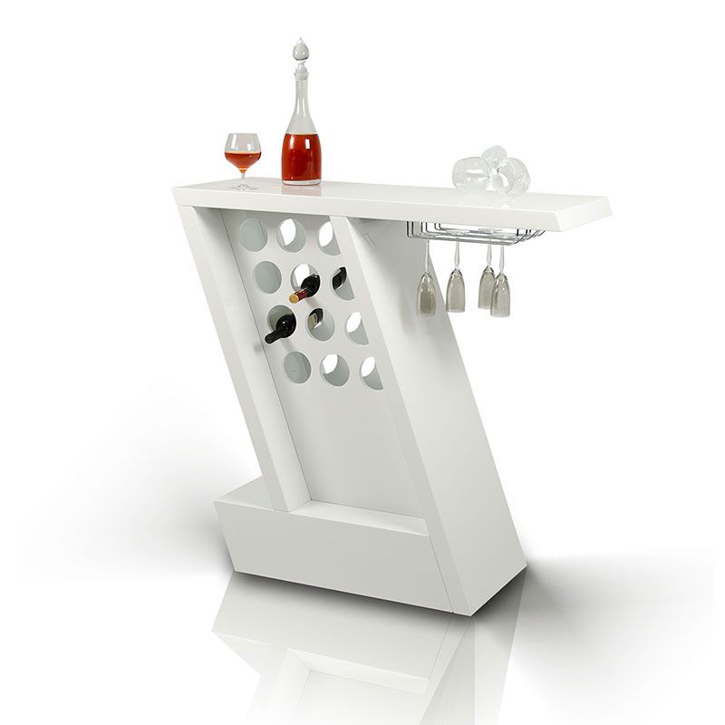 Zin Modern White MiniBar Unit