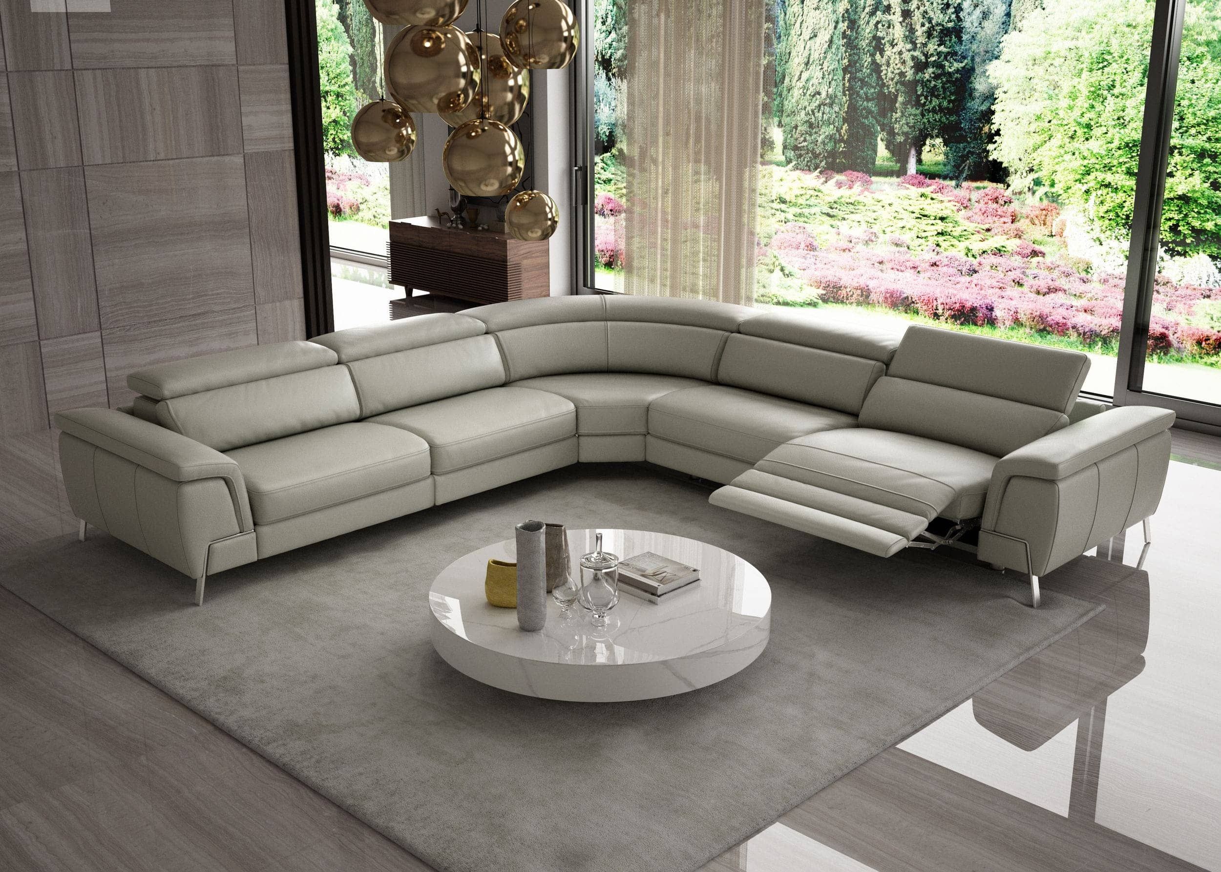 Leather Sectional Sofa With Recliners