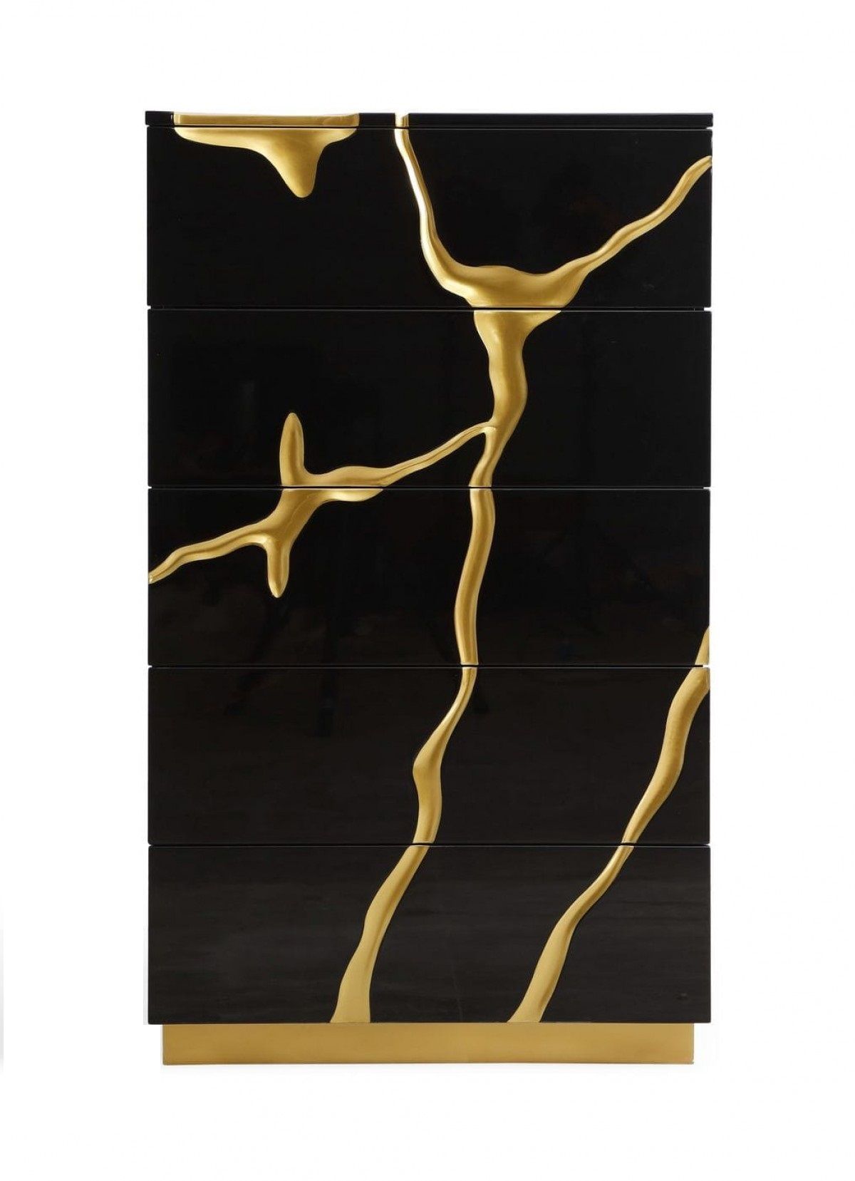 Aspen - Modern Black & Gold Chest