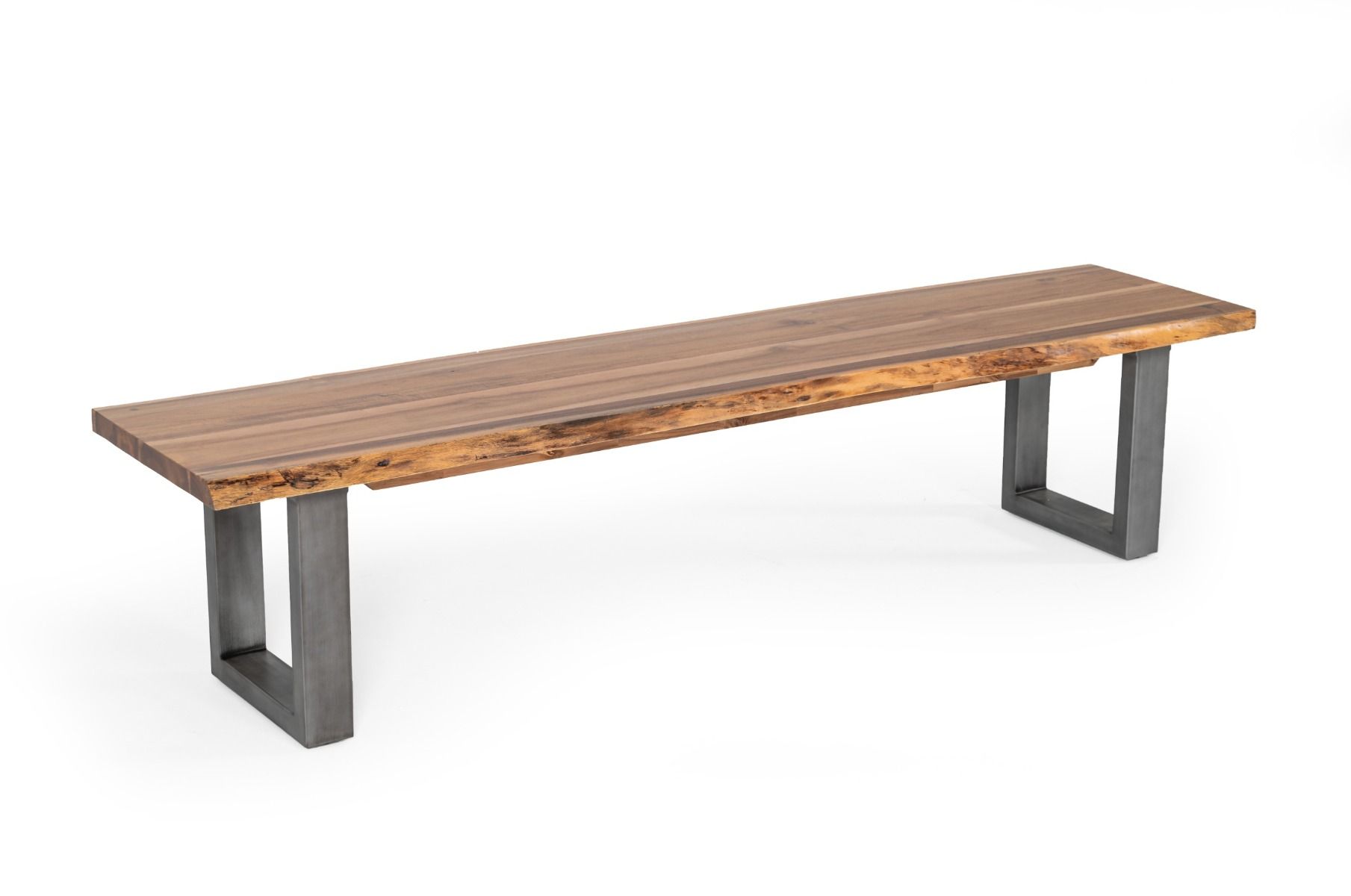 Modrest Secota Live Edge Acacia Wood Bench