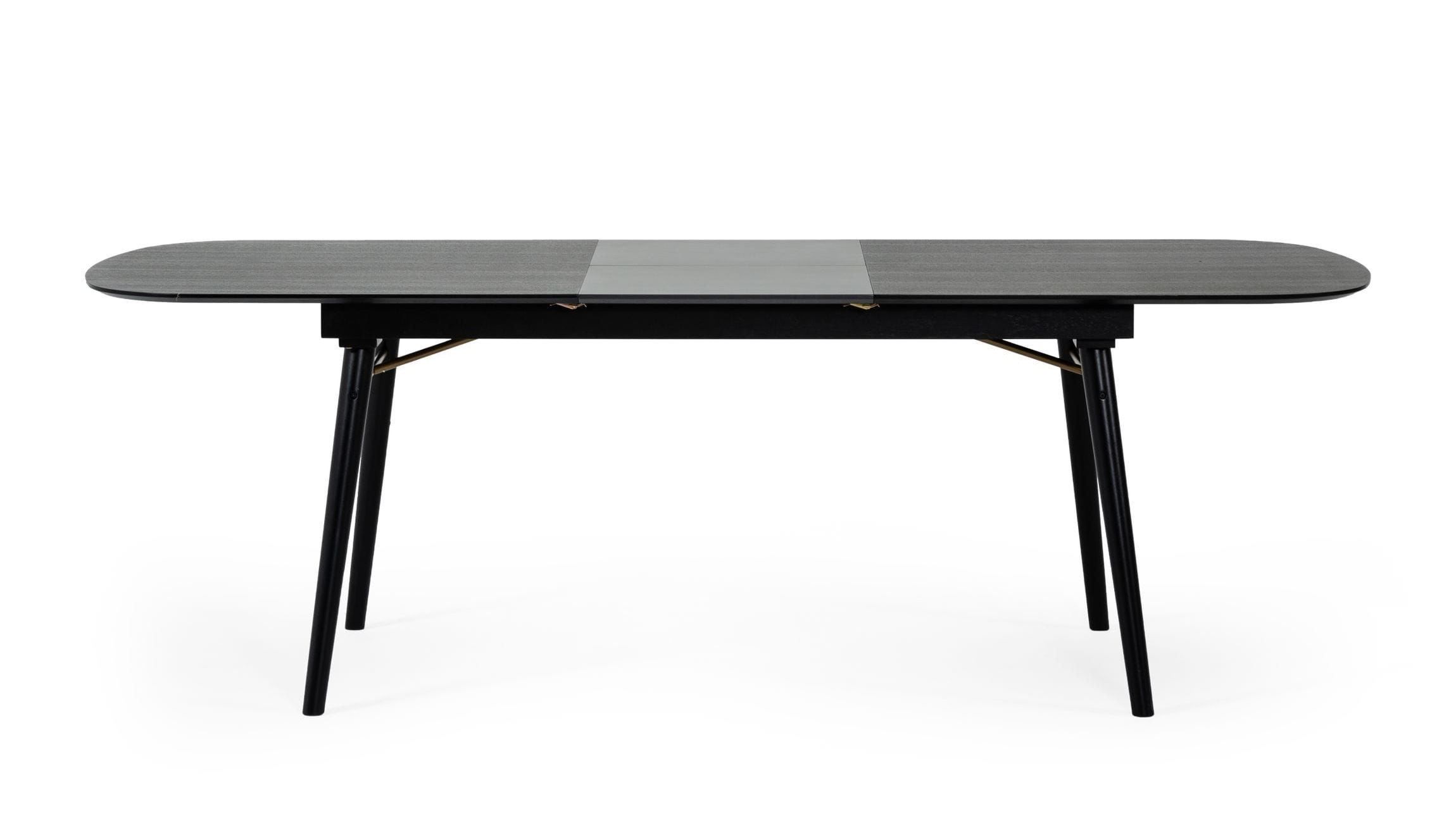 Addax - Modern Black Extendable Dining Table