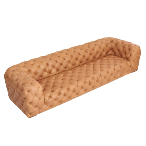 Divani Casa Dexter - Modern Camel Curved Sectional Sofa