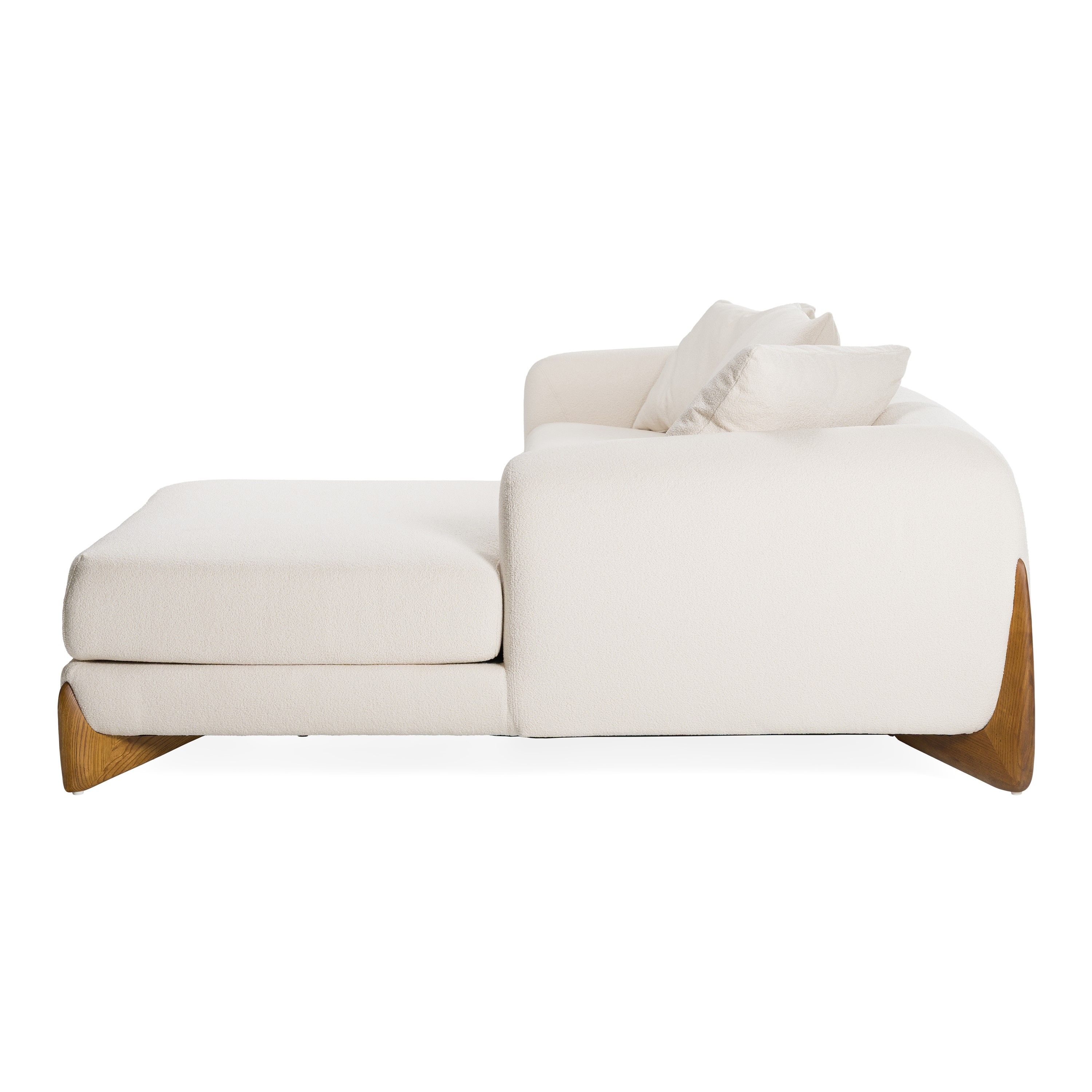 Francfranc リリオ サイドチェスト クリーム ラーナ チェスト ハイ 2 ホワイト×ナチュラル（W602×H1013