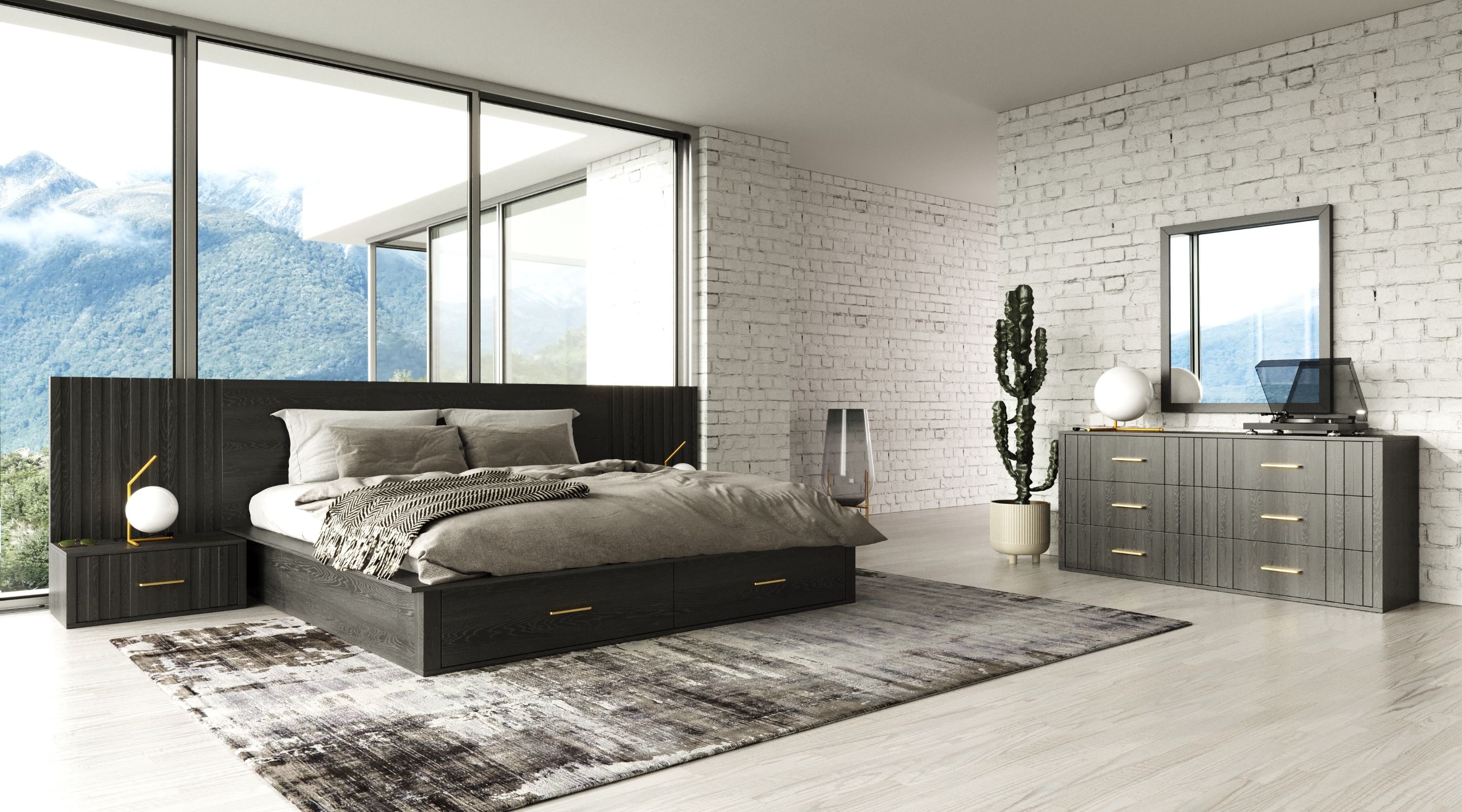 Modrest Manchester Contemporary Bedroom Set - Thumbnail 3