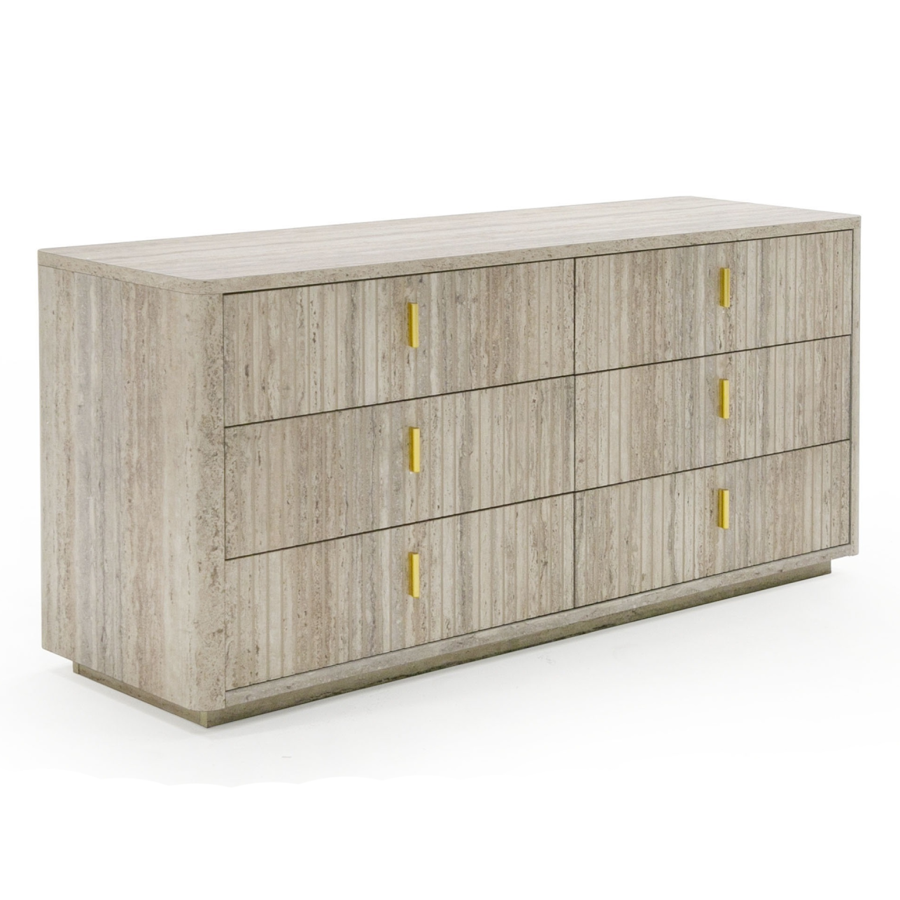 metallic gold dresser Hand-Embossed Metal Clad Large Dresser – Bone Inlay Furnitures main image 1