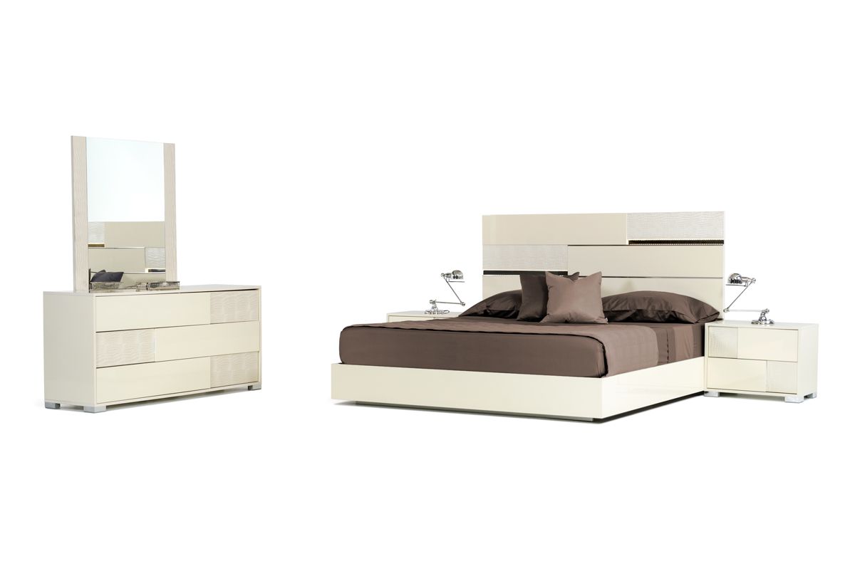 Modrest Ancona Italian Modern Beige Dresser