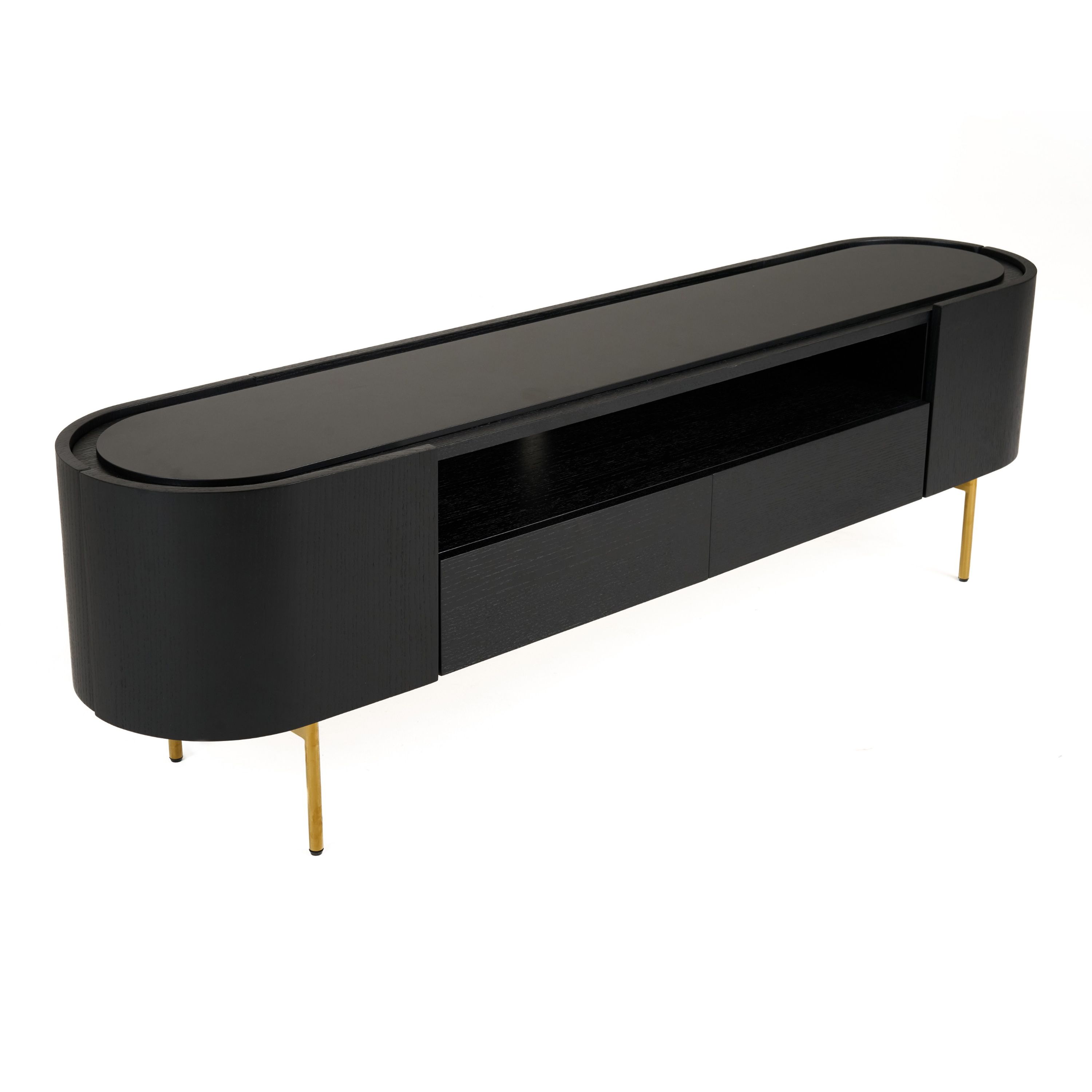 black tv dresser stand Somerset 3 Drawer Dresser and Bedroom TV Stand main image 0