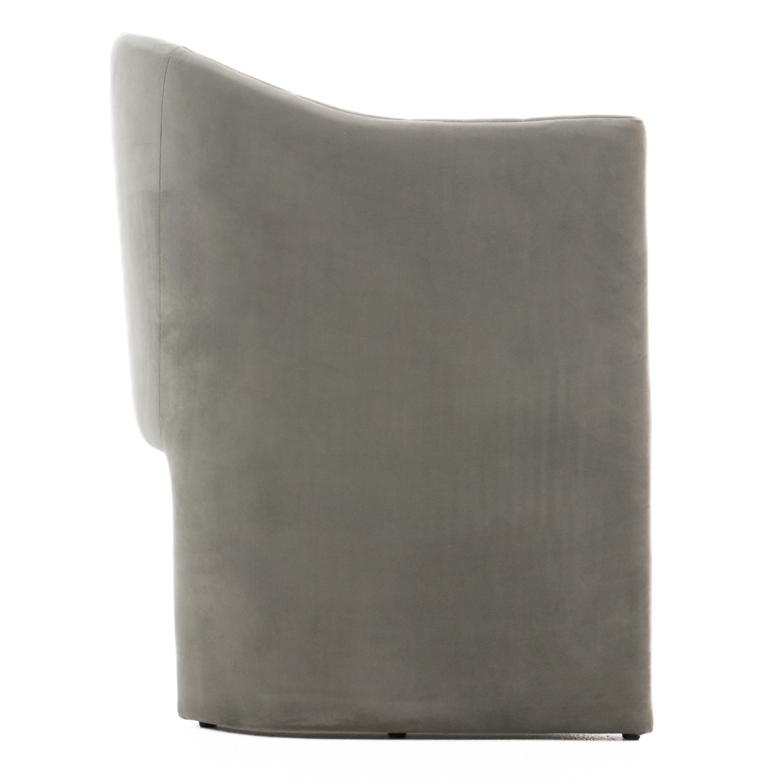 Danube Modern Grey Fabric Dining Chair - Thumbnail 2
