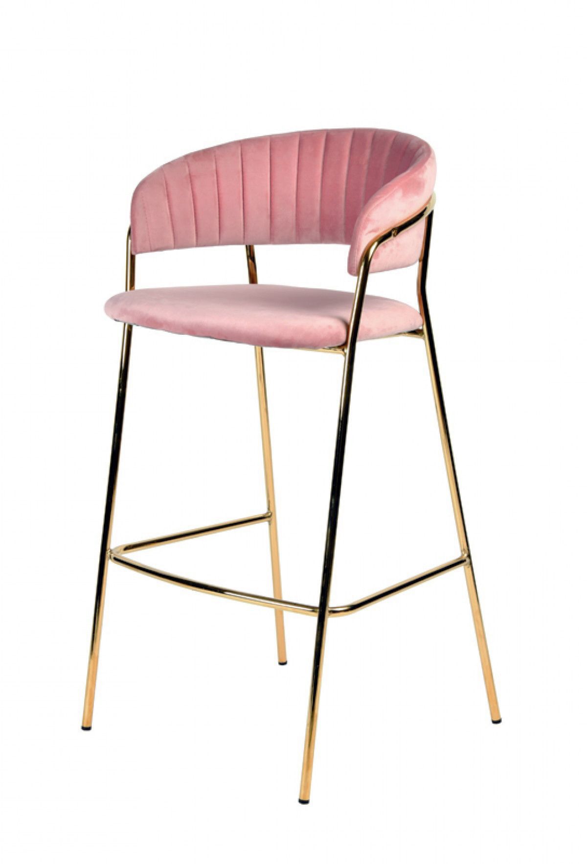 Brandy Modern Pink Fabric Bar Stool (Set of 2)