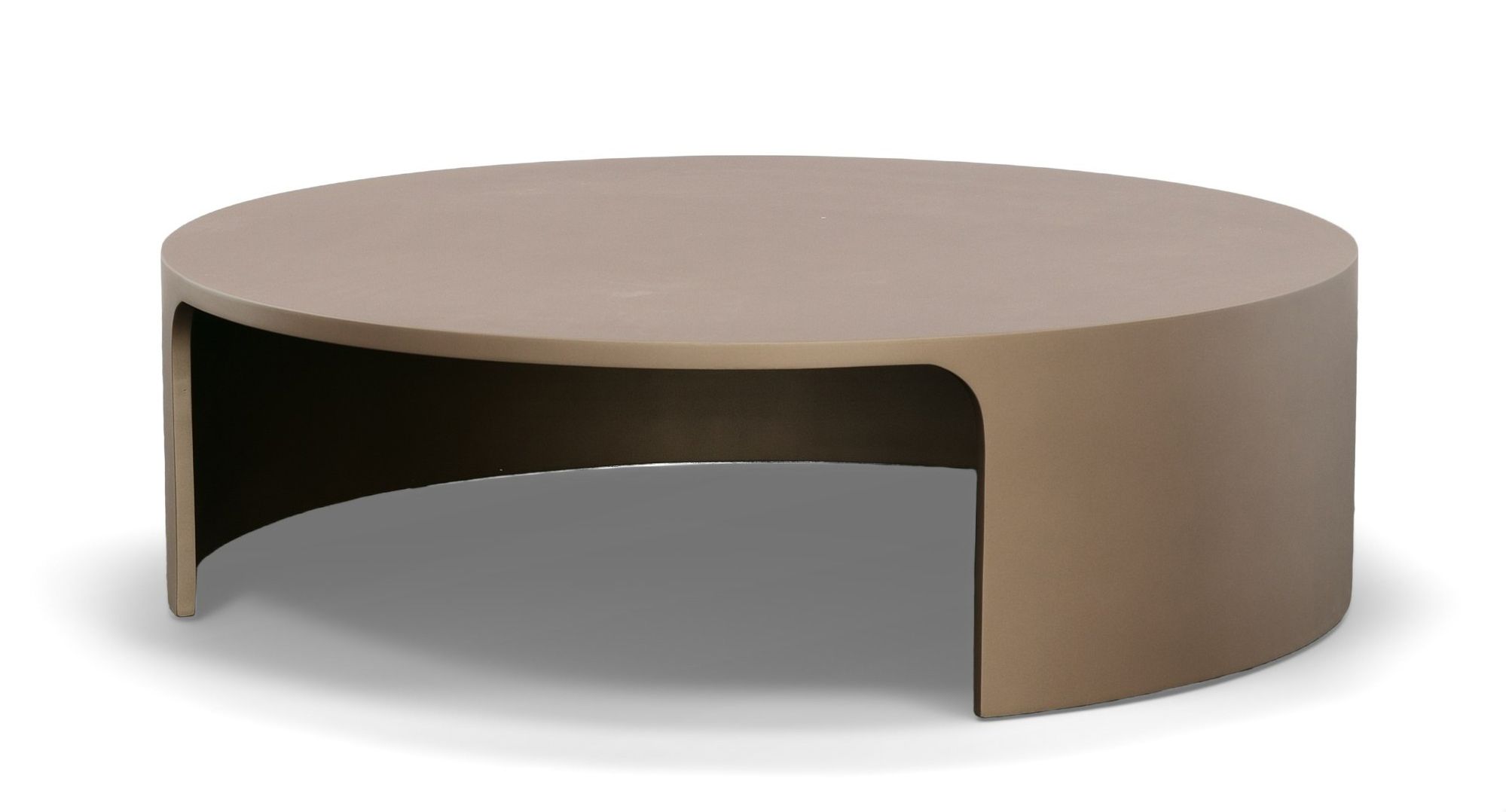 Modrest July Modern Mapa Burl Round Coffee Table main image 1