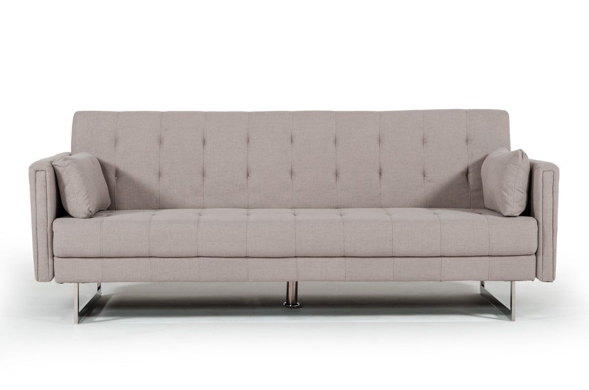 Tejon Modern Beige Fabric Sofa Bed
