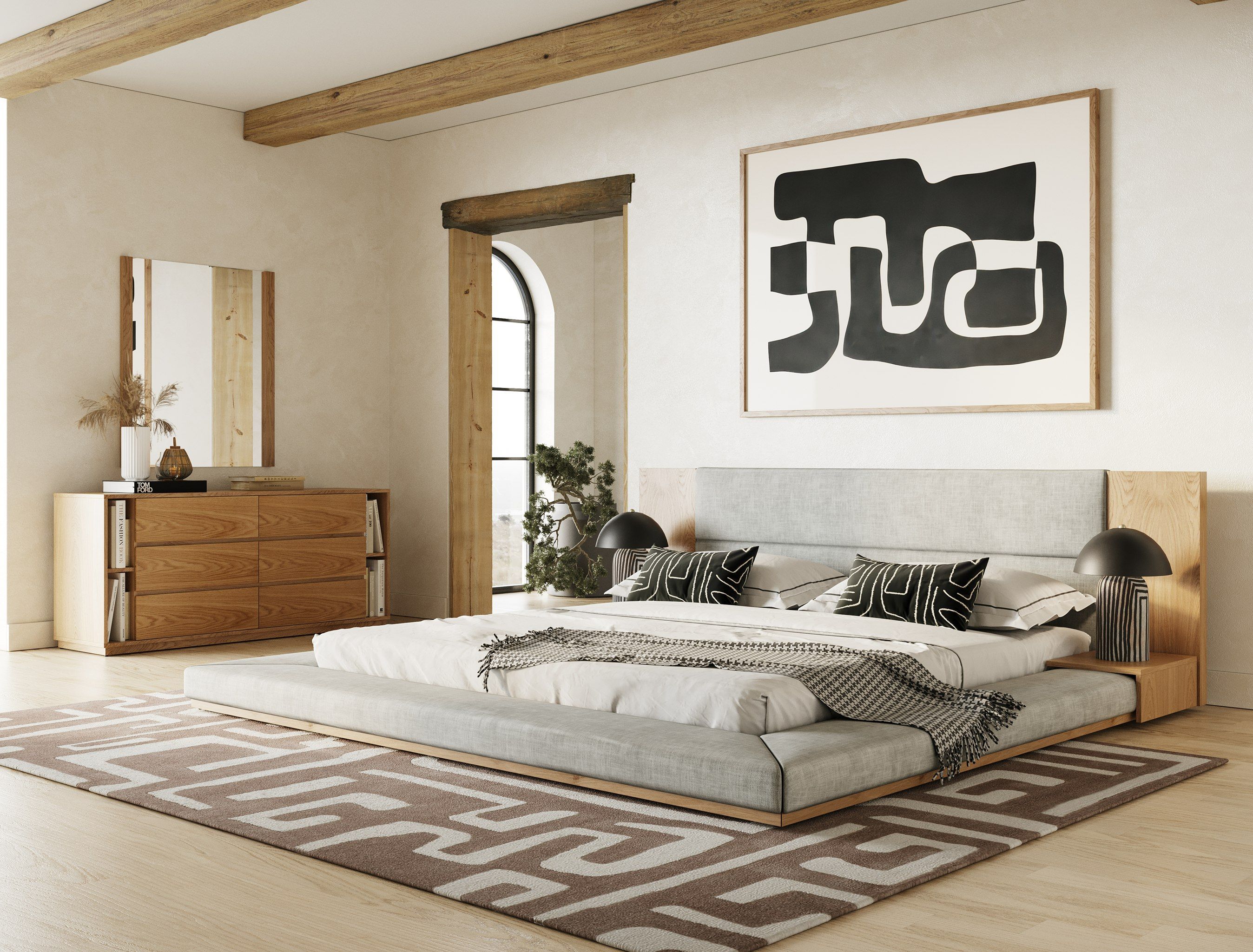 Nova Domus Jagger Modern Natural Oak Bed