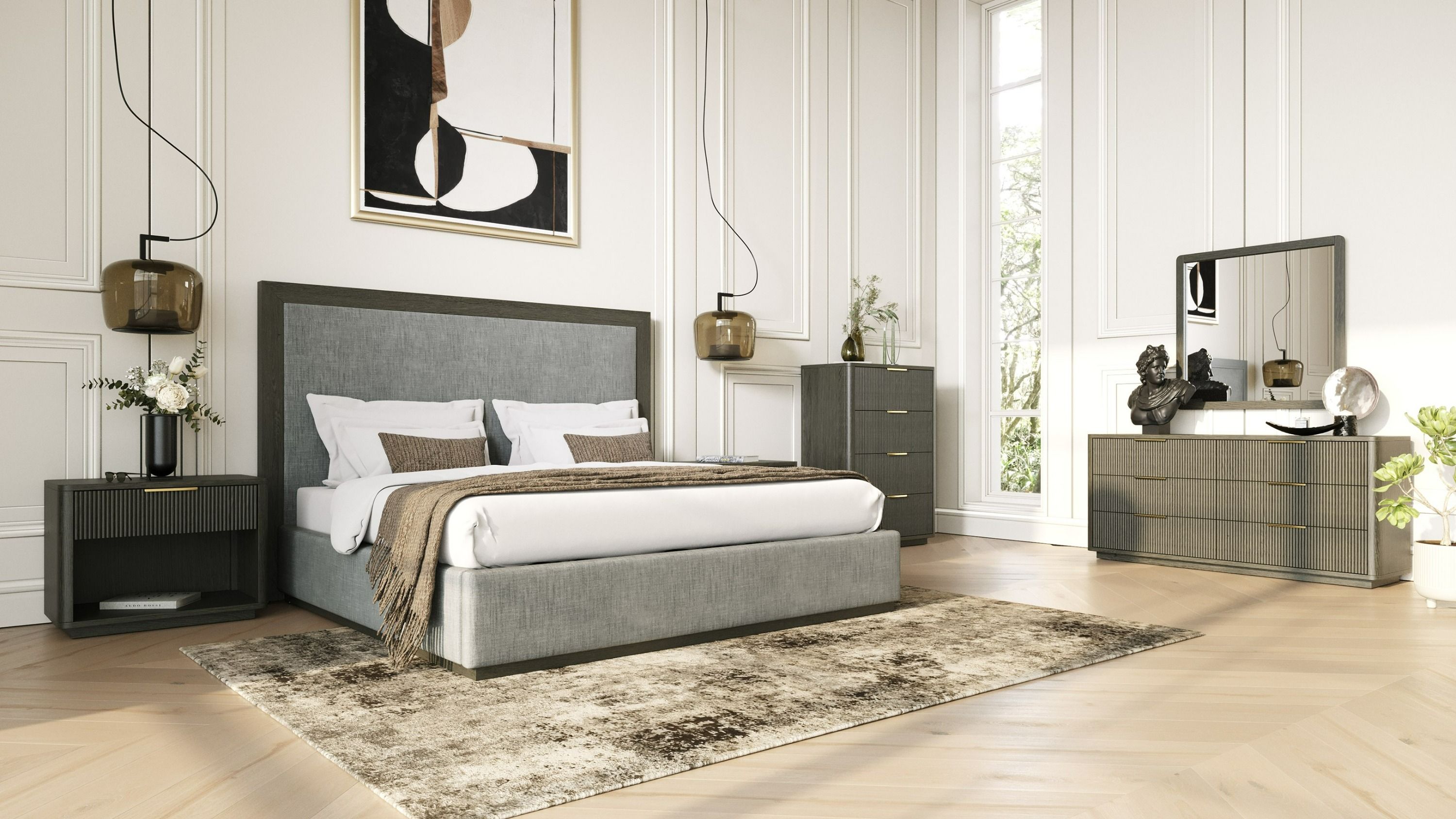 grey wash dresser and nightstand set Pali Potenza 3 piece Crib and Dresser Set w/Nightstand