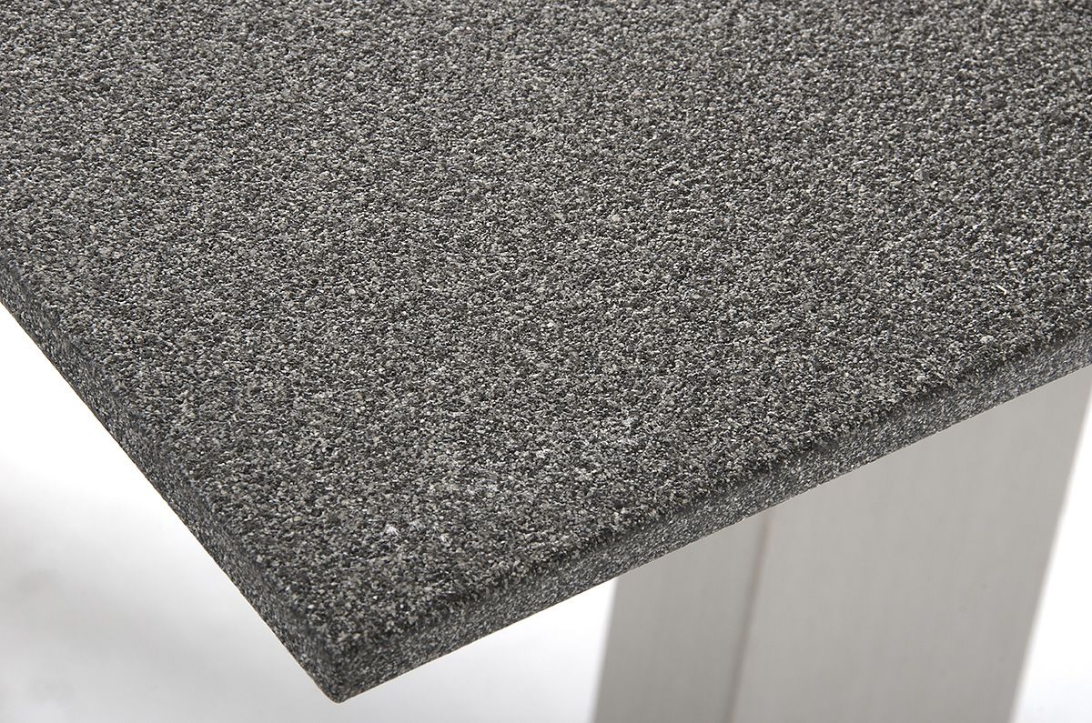 Modrest Otis Modern Stone Glass Black Dining Set