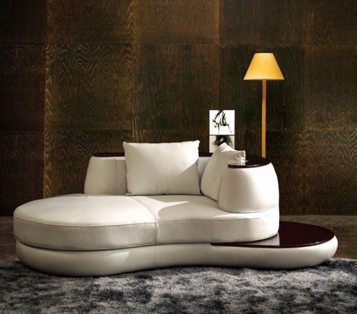 Divani Casa Divani R Divani Casa Drayton Modern Off-White Fabric