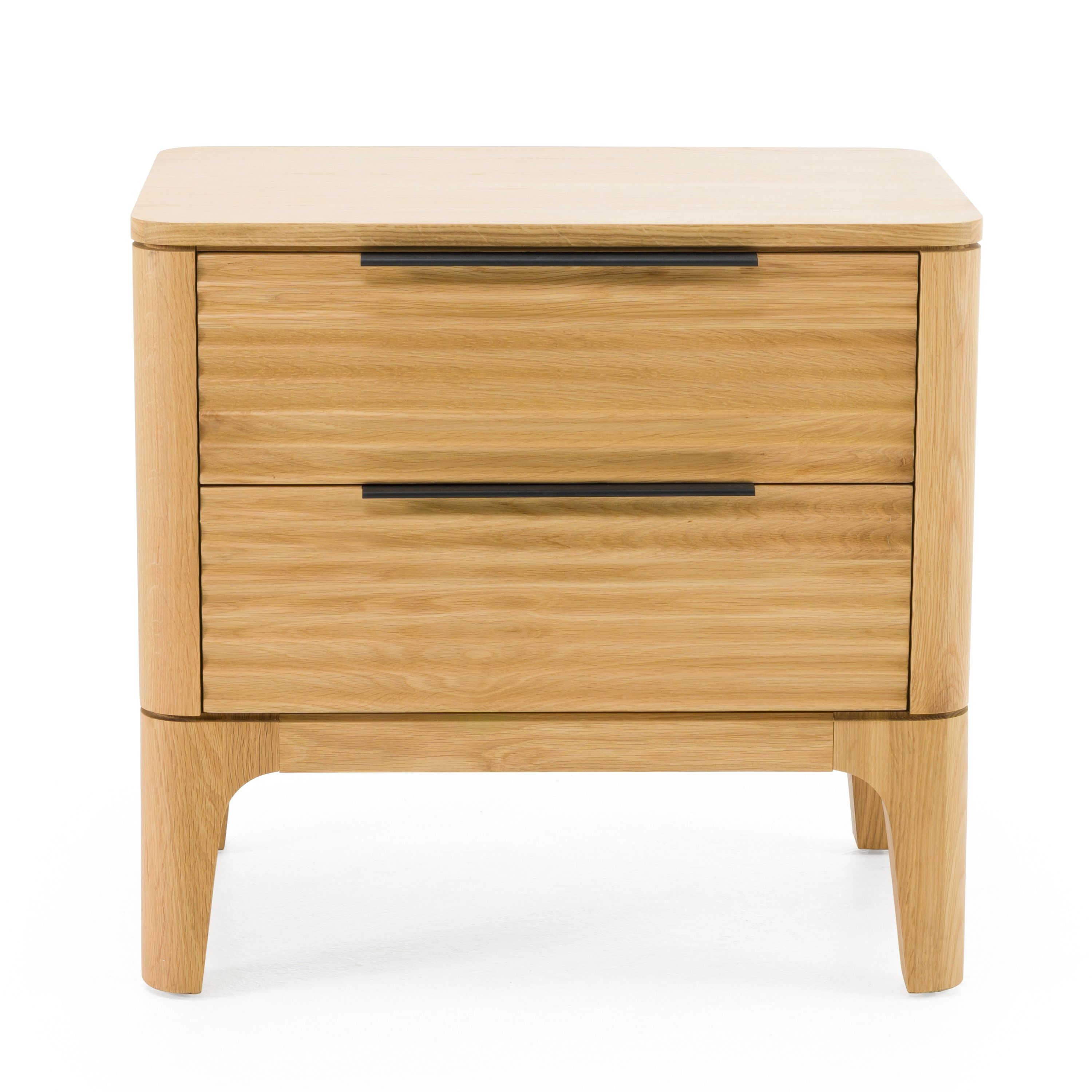 Modrest Seattle - Modern Natural Oak Nightstand