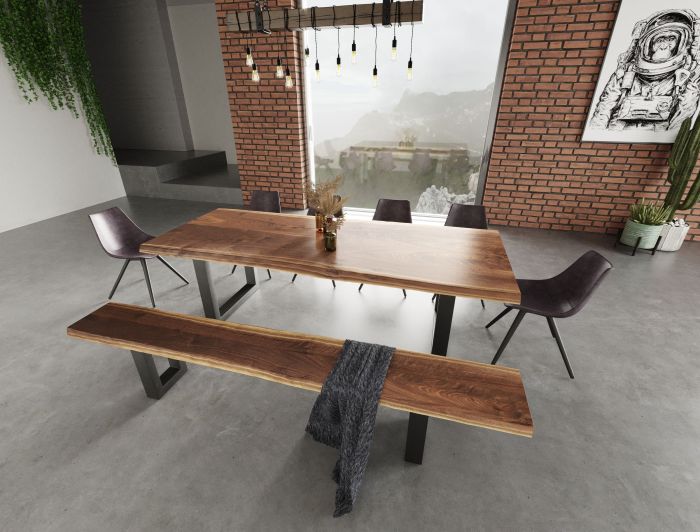 Large dining table with bench 2025