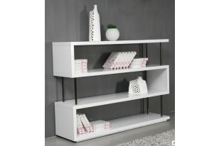 Stage 3 Modern White Lacquer Shelving Wall Unit