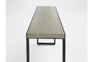 Modrest Kiko Modern Concrete & Black Console Table
