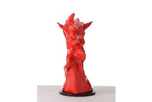 SZ0002 Modern Red Horse Head Sculpture