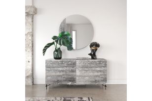 Nova Domus Aria - Italian Modern Multi Grey with texture  Dresser